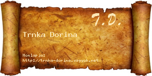 Trnka Dorina névjegykártya